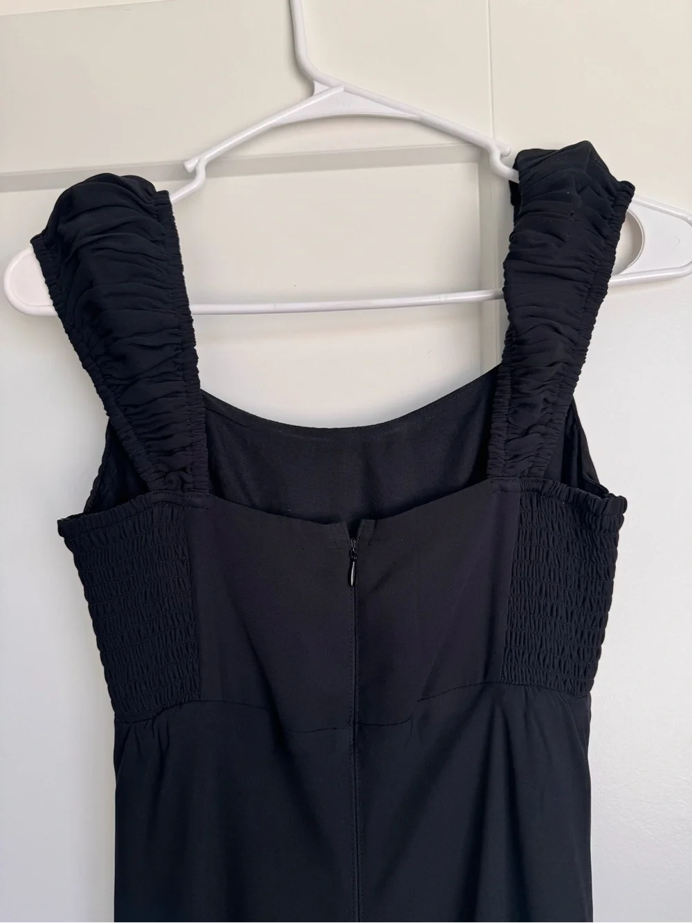 Abercrombie & Fitch Black Maxi Dress with Padded Strap Detail